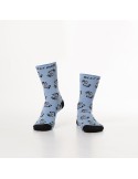 Blue women\'s socks with SD08 characters - Online store - Boutique